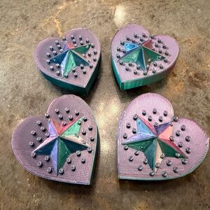 Tricolor 3D printed fridge magnet